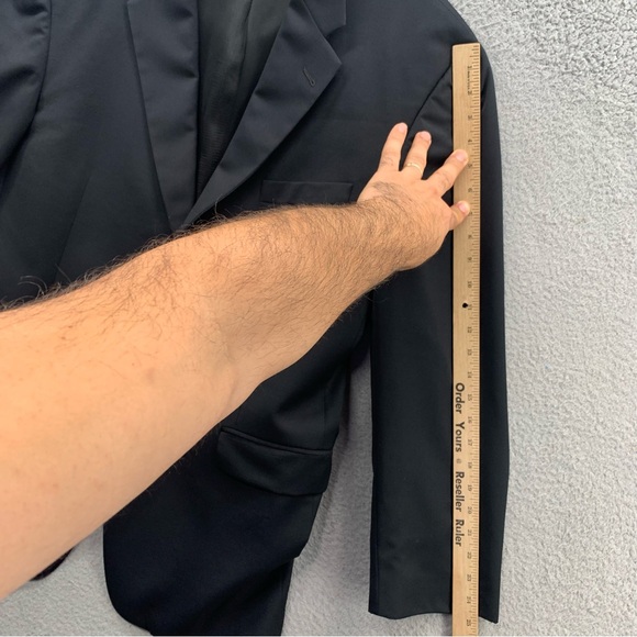 Vintage Burberry London Boyds Philadelphia Men's Size 44 100% Wool Blazer Coat - Picture 7 of 16